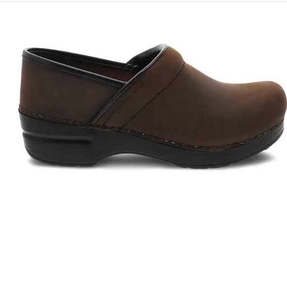 DANSKO Professional Women's Size 40 Antique Brown Leather Clogs Shoes - Picture 2 of 11